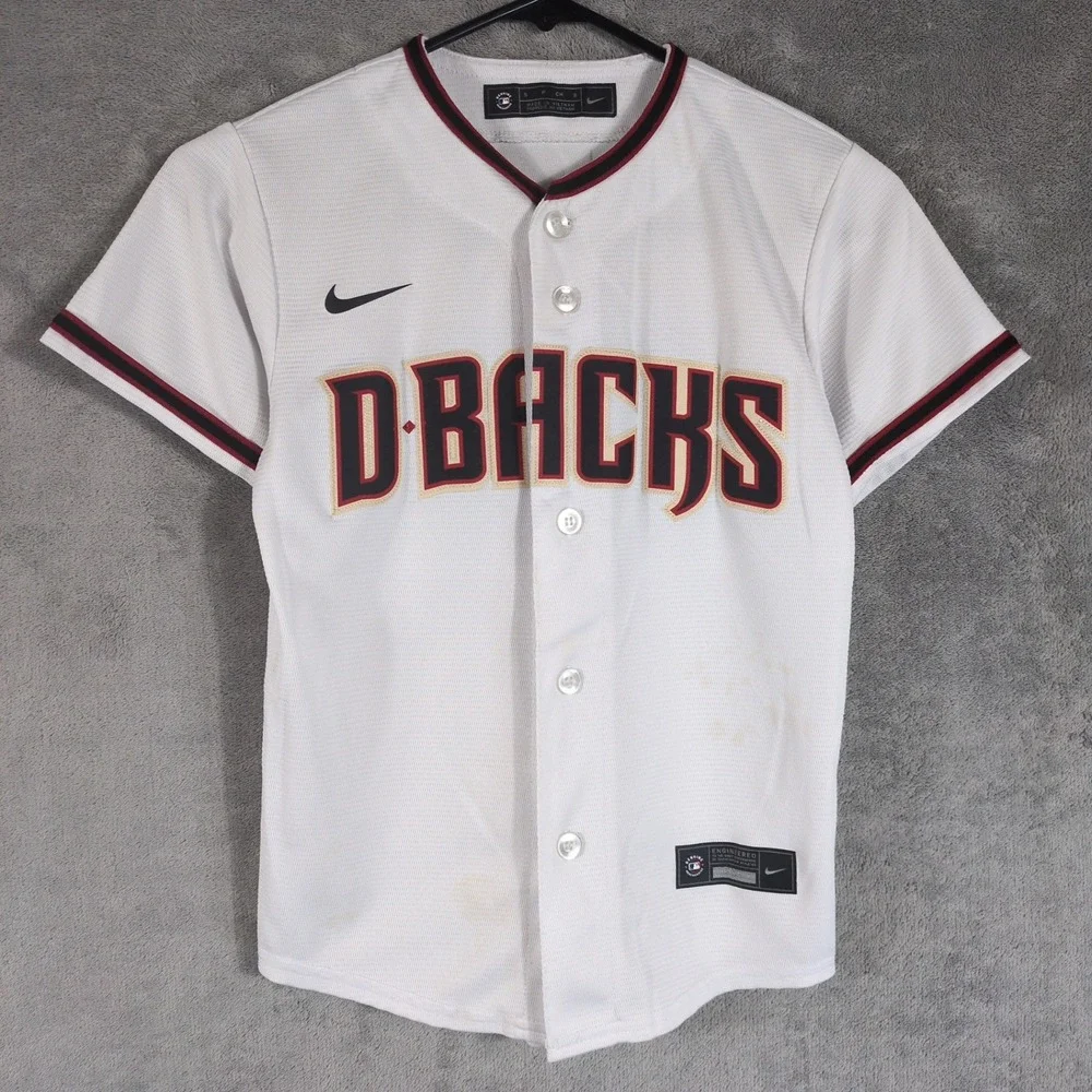 Nike Arizona Diamondbacks MLB Baseball Jersey Kids Small White D-Backs